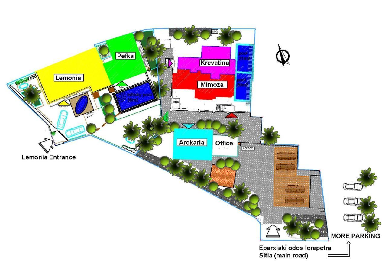 Paradisos Luxury Villas Next To Beach Koutsouras Ngoại thất bức ảnh