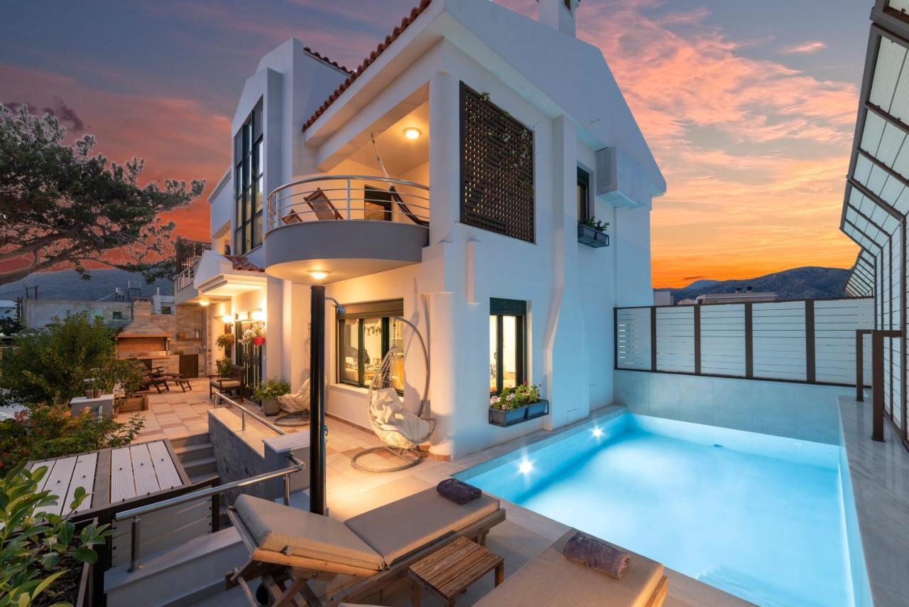 Paradisos Luxury Villas Next To Beach Koutsouras Ngoại thất bức ảnh