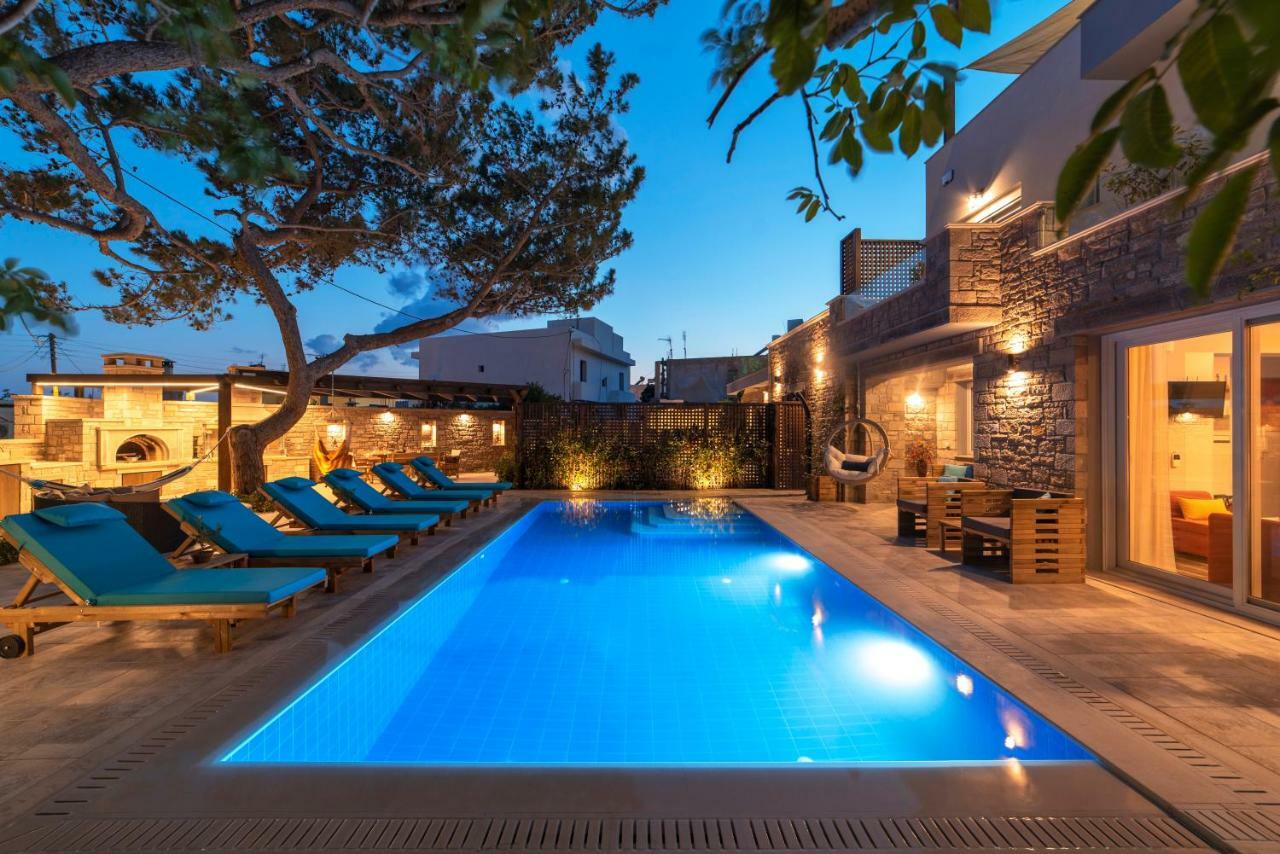 Paradisos Luxury Villas Next To Beach Koutsouras Ngoại thất bức ảnh